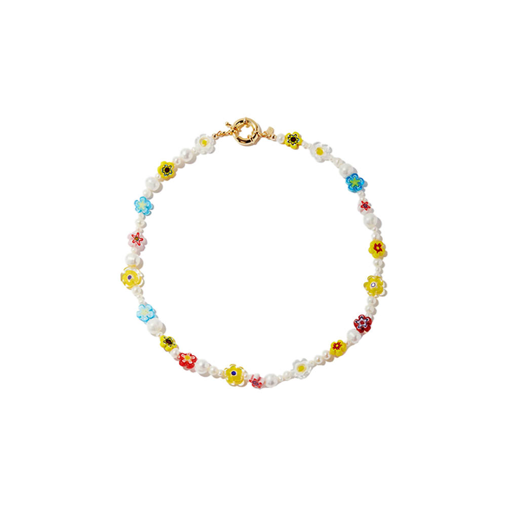 Nana millefiori glass & gold-filled necklace