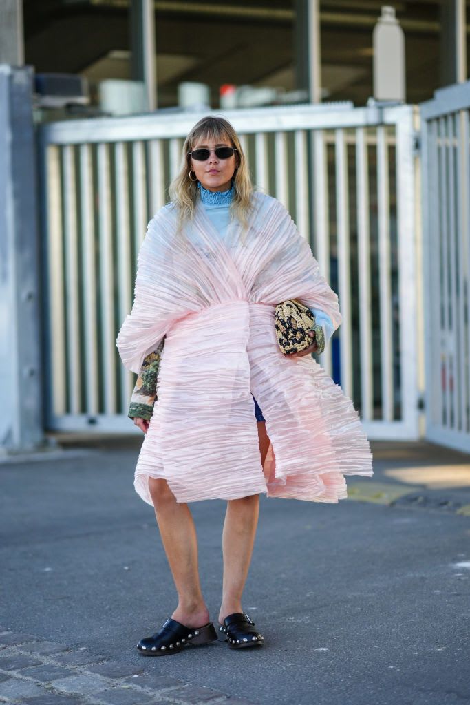 Emma Chamberlain Rocks a Funky Sweater Vest and Lavender Pants at  Copenhagen Fashion Week