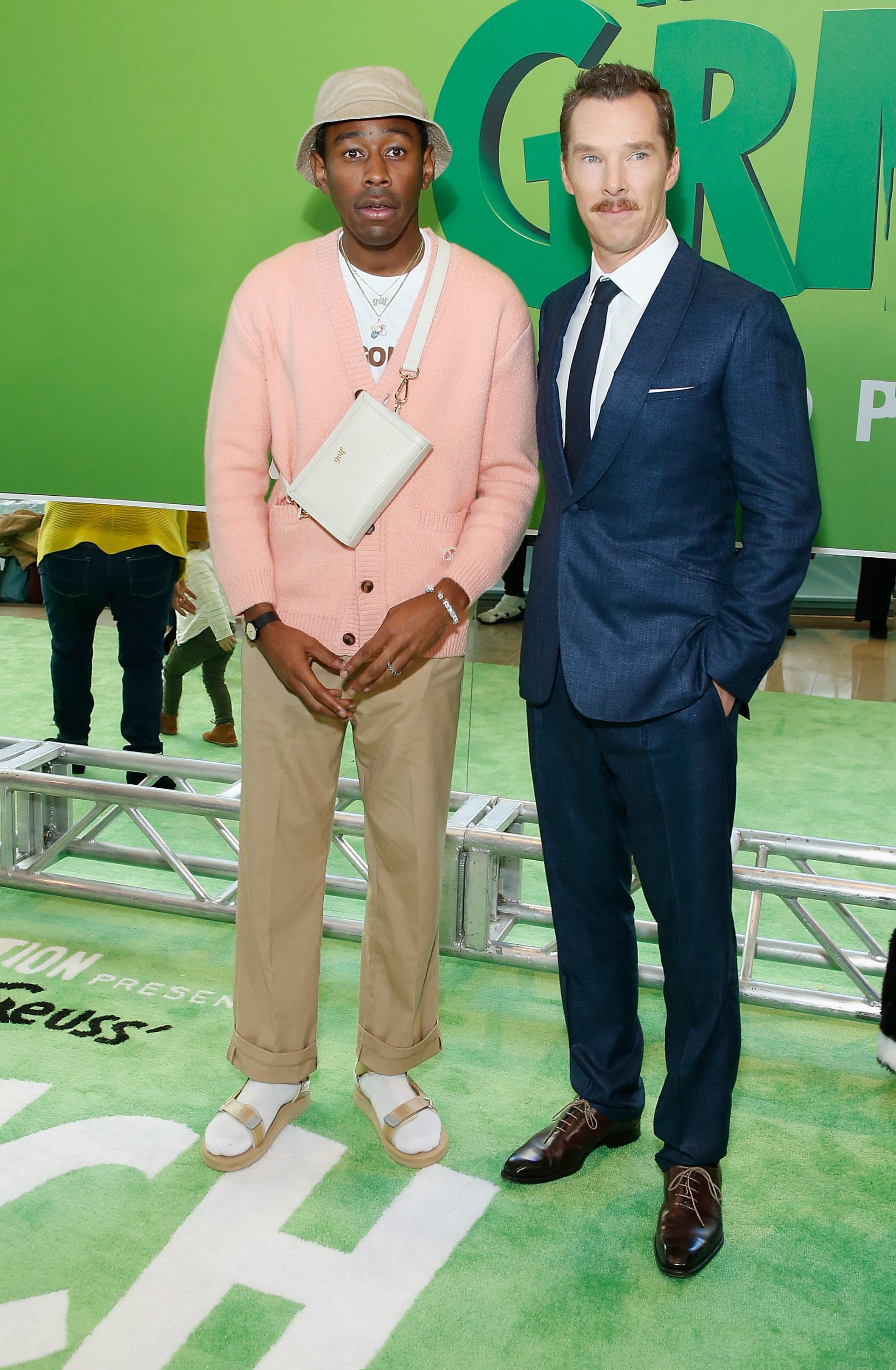 Tyler the Creator and Benedict Cumberbath at The Grinch Premiere