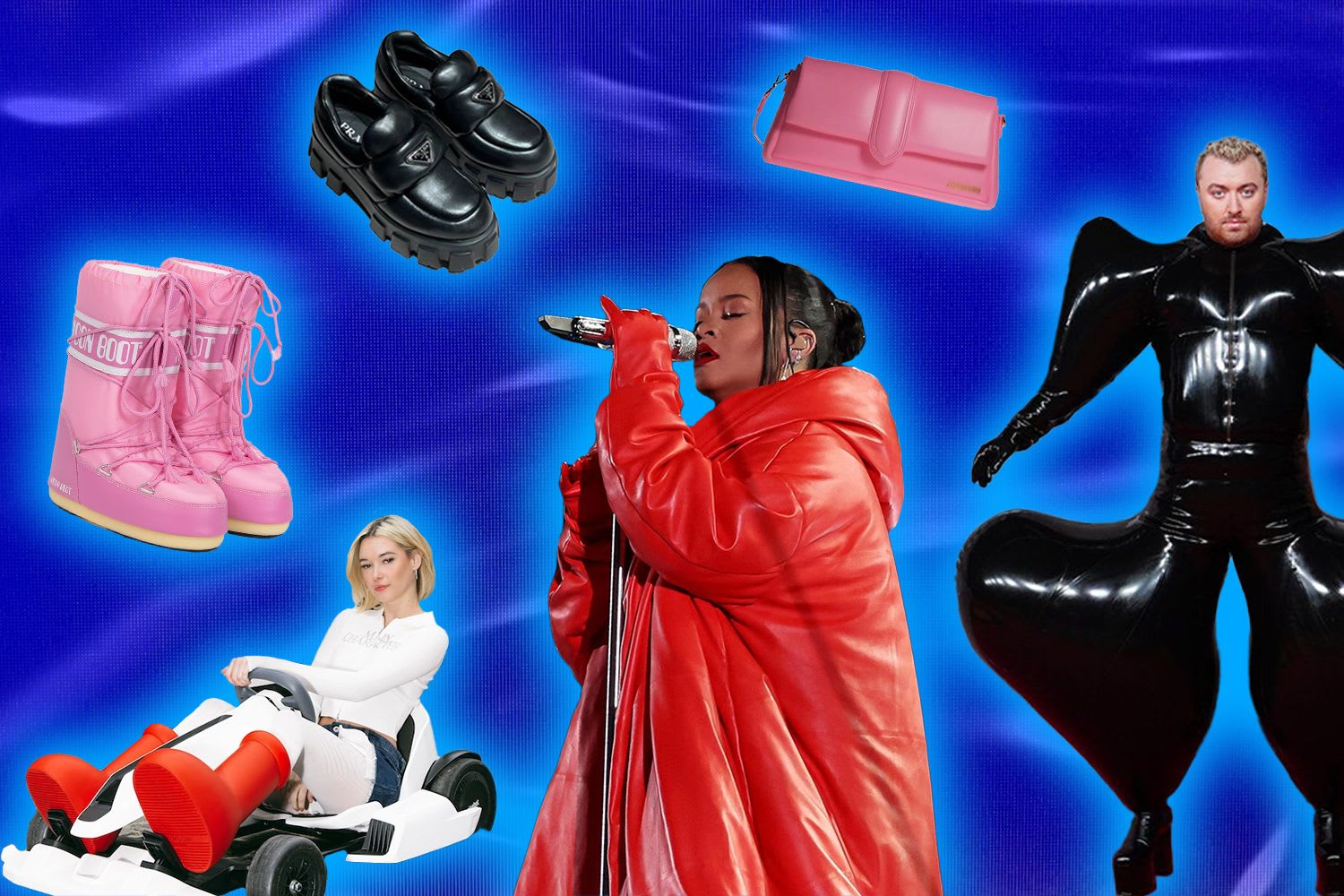 Collage of inflatable fashion moments 2023