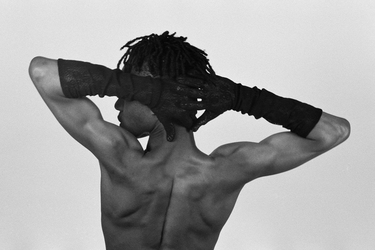 Delve into Ajamu X's erotic takes on traditional Black masculinity 