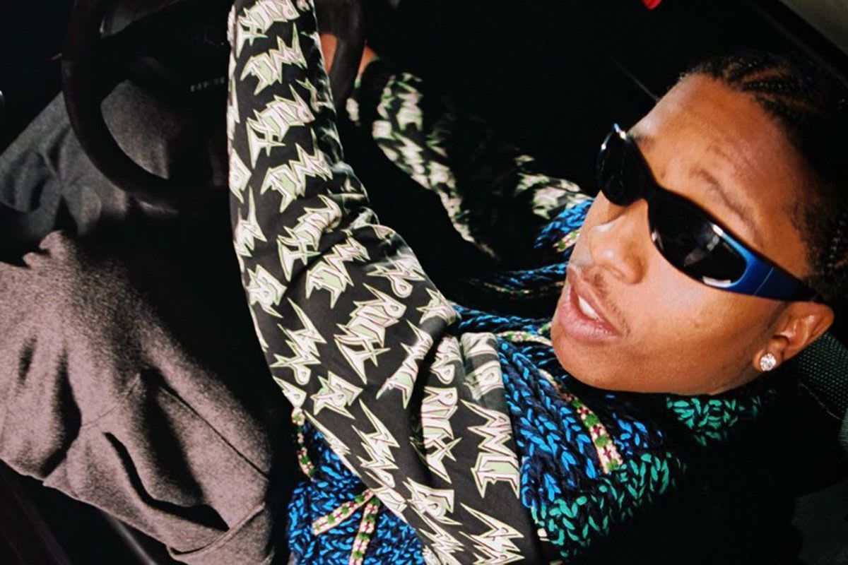 A$AP Rocky Shines Bright in Neon Green Louis Vuitton Sneakers & So